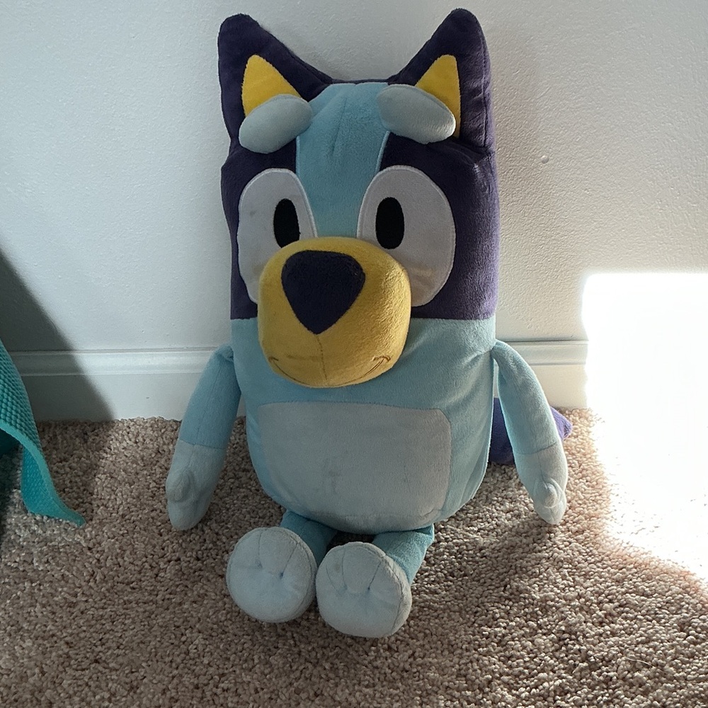 Blue and Yellow Plush Toy
